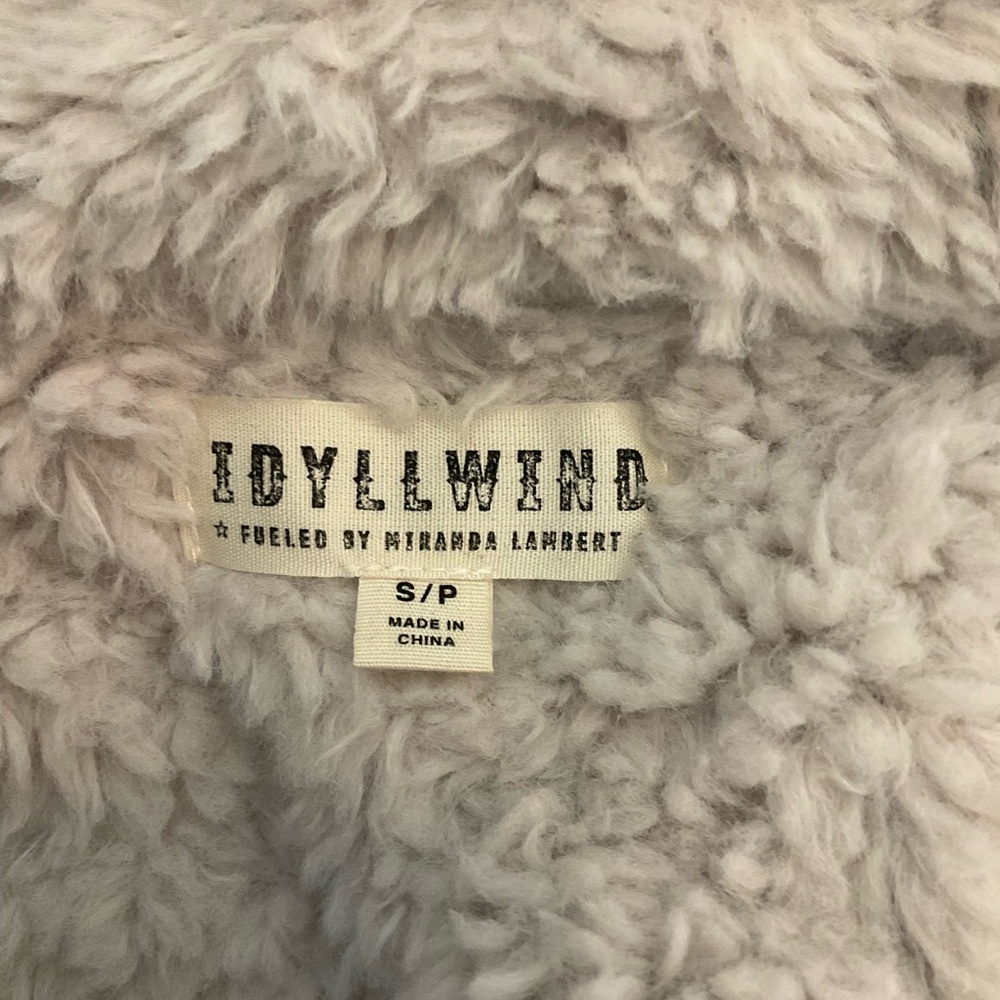 IDYLLWIND Miranda Lambert NETTIE SHERPA BLANKET COAT fringe penny lane coat S - Picture 5 of 16